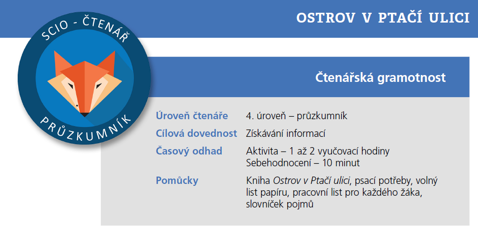 Ostrov v Ptaci ulici Metodika