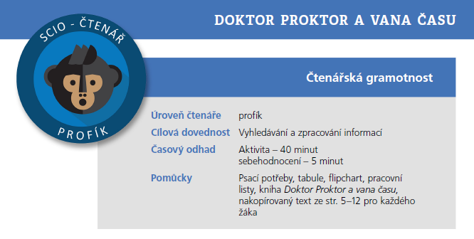 Doktor Proktor a vana času - metodika